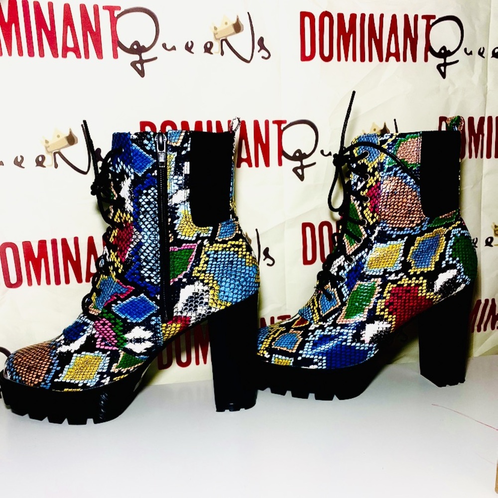 Snake print Boots